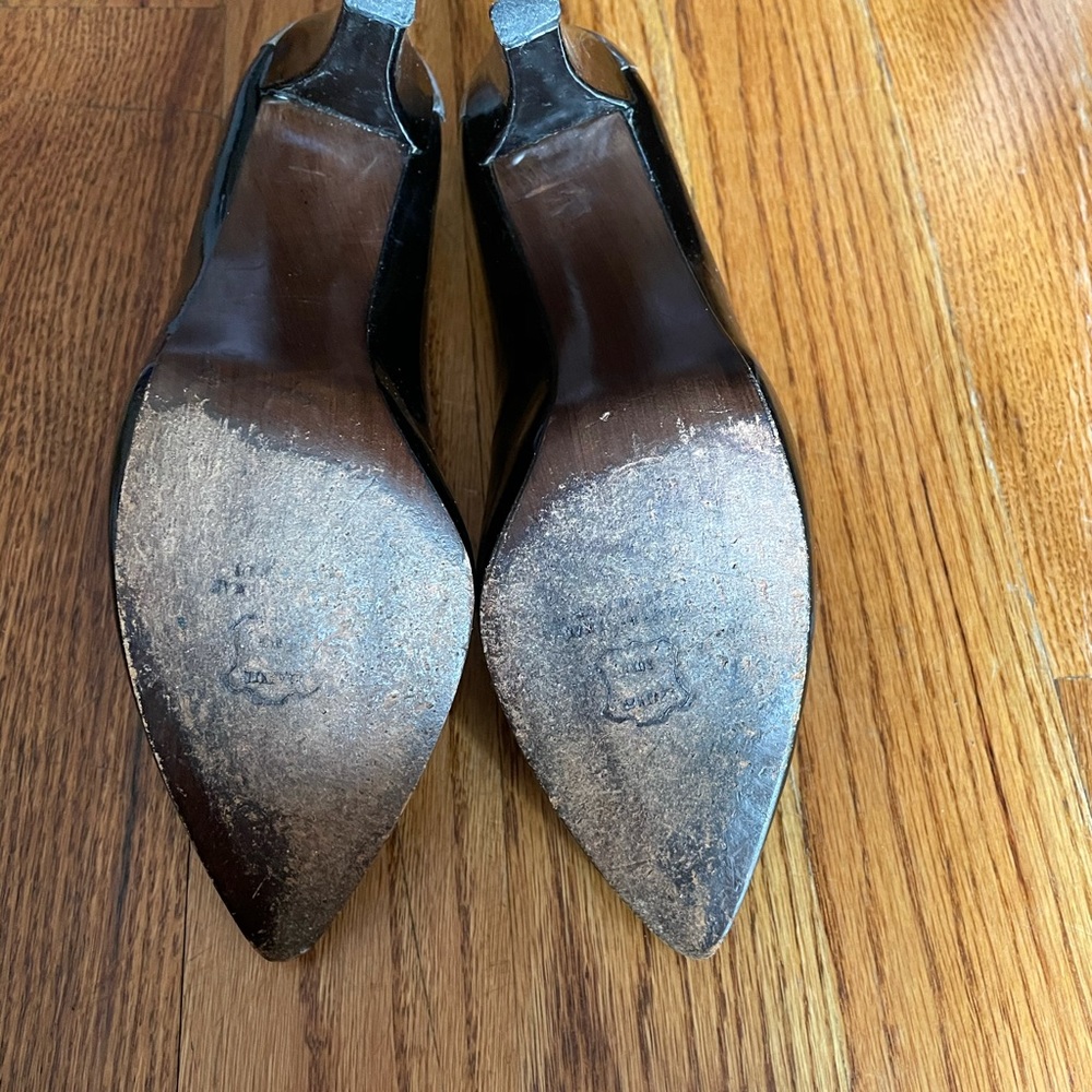 Stuart Weizmann Patent Leather Heels Size 10m - image 2